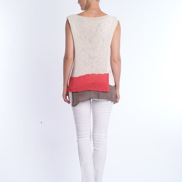Colorblock Lightweight Summer Sweater - Picture 2 of 2
